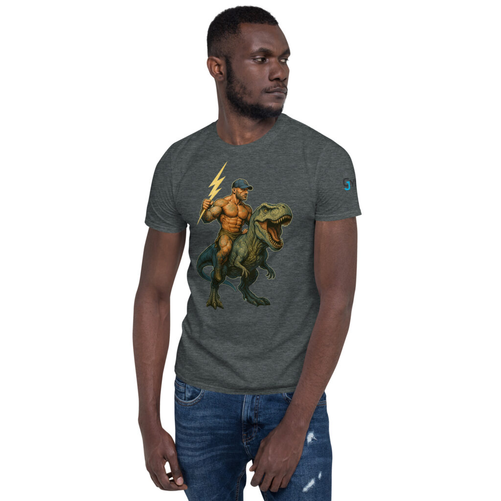 GymJymm Dino Rider T Shirt - Image 2
