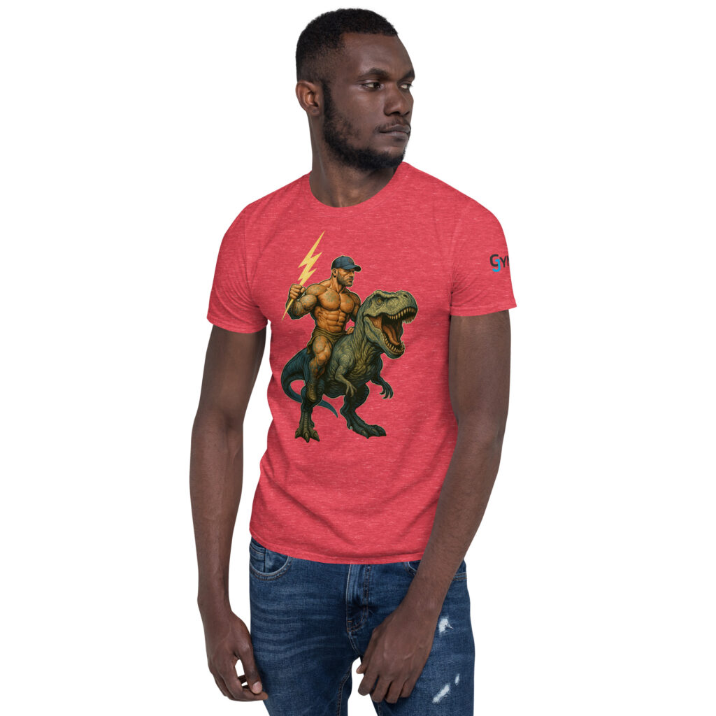 GymJymm Dino Rider T Shirt - Image 4