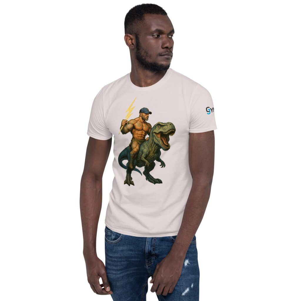 GymJymm Dino Rider T Shirt - Image 7