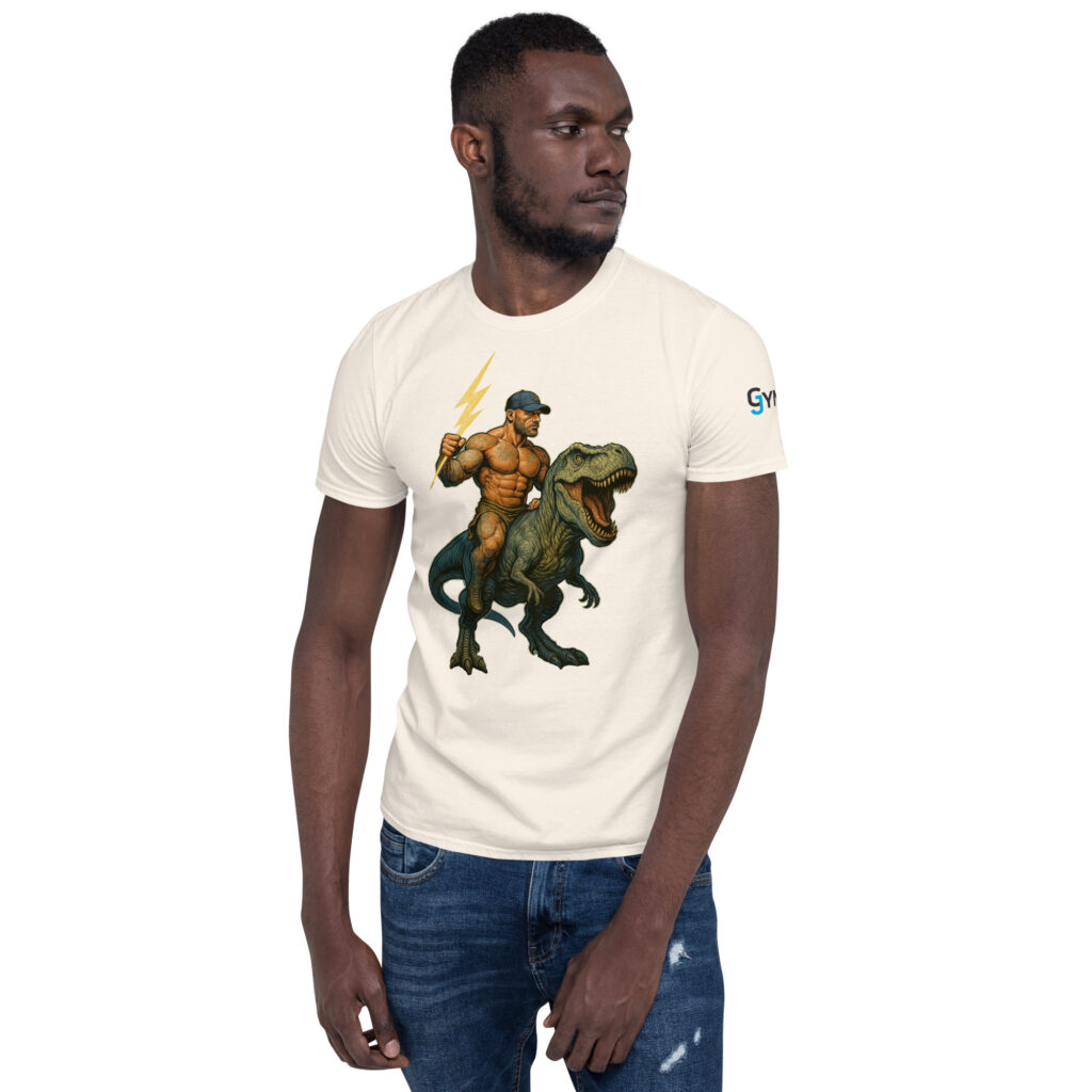 GymJymm Dino Rider T Shirt - Image 8