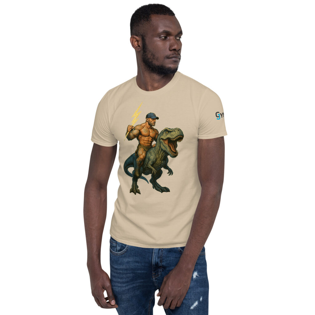 GymJymm Dino Rider T Shirt - Image 5