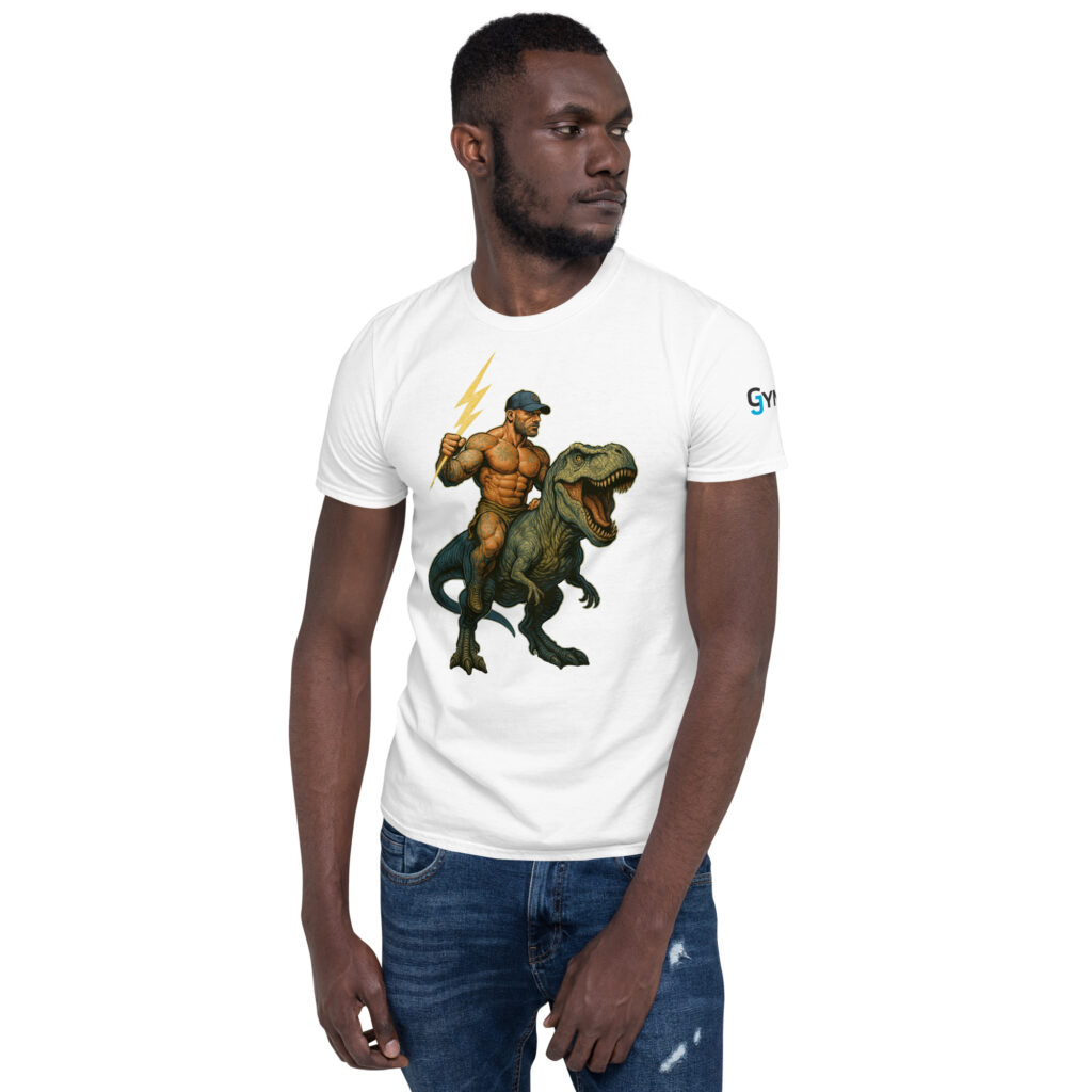 GymJymm Dino Rider T Shirt - Image 9